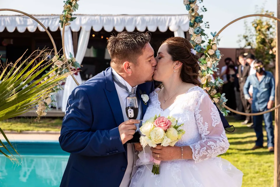 Jean y Marisol en su matrimonio